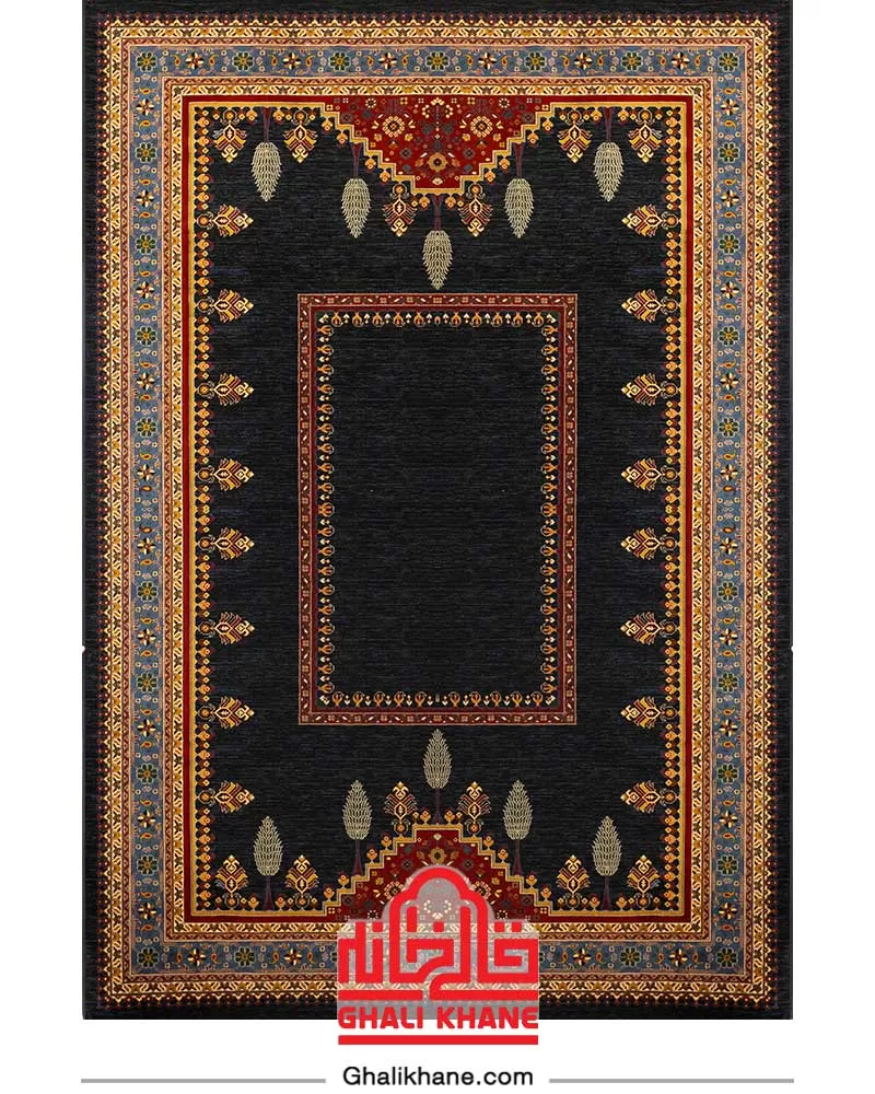 فرش سینراد 700 شانه کد 7027 سرمه ای